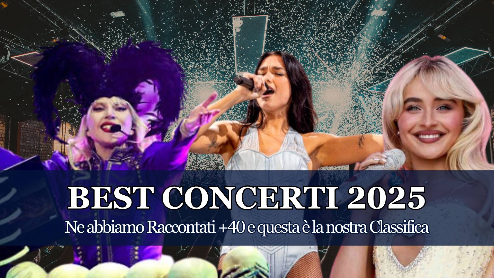 +40 Live Raccontati, siamo l'unico Network Cuneese ad essere sempre presente ai grandi Eventi, è il momento di Best Concerti 2025 la Classifica Definitiva!