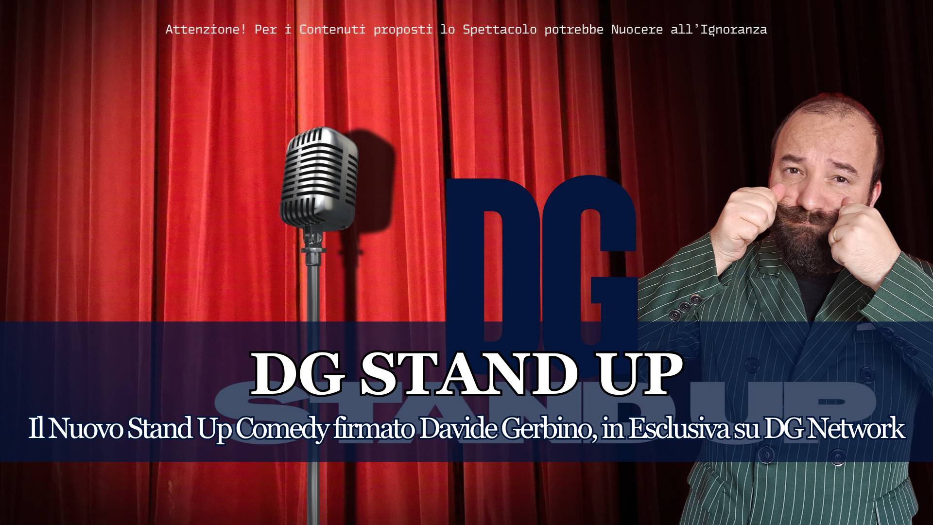 A sorpresa DG Network lancia il suo Nuovo Spettacolo Comico, DG Stand Up è un progetto irriverente, senza filtri, concepito per far divertire e riflettere. I dettagli...