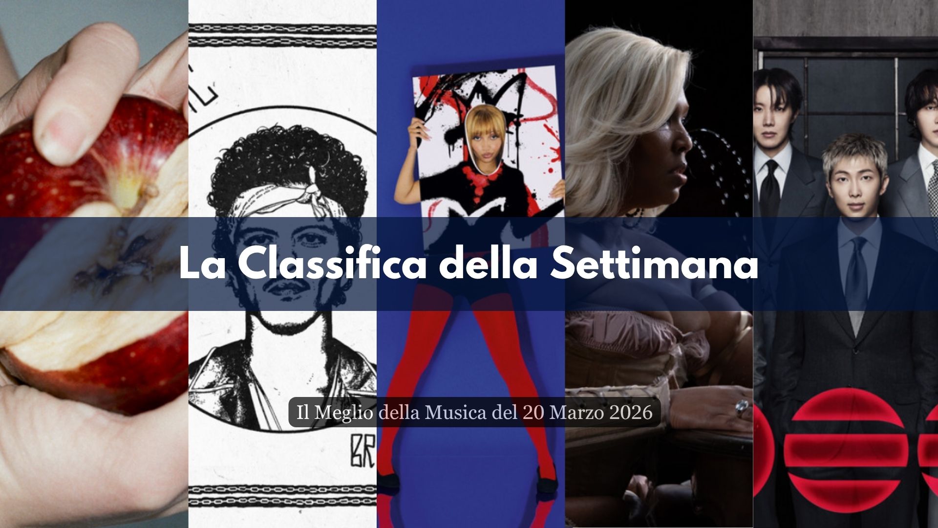 Un altro Venerdì che vi lascerà senza parole. La Classifica di questa Settimana è piena di colpi di scena, tanta nuova Musica e alcune sorprese di quelle che lasciano il segno