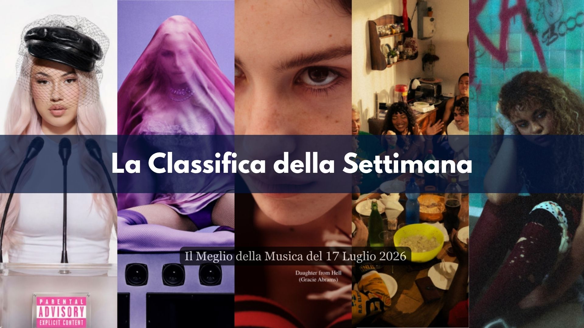 Il Nuovo Album di Gracie Abrams ma non solo, la Classifica di questa Settimana è ricca di cambiamenti, Novità Assolute e Consacrazioni, qual è la Musica dell'Estate?
